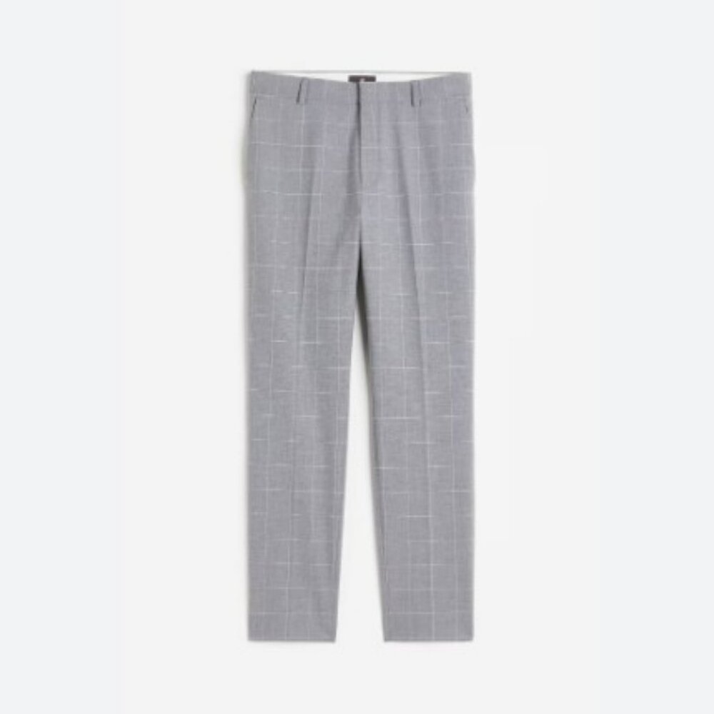 H&M Men's Windowpane Slim Fit Suit Pants